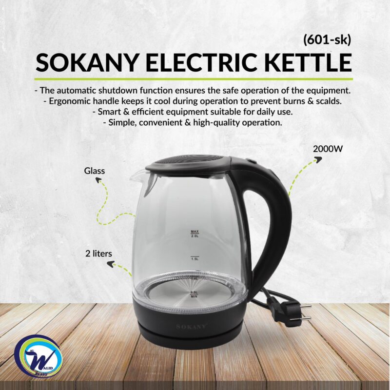 SOKANY ELECTRIC KETTLE 601-SK